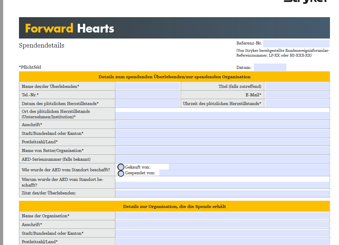 HeartSine Defibrillator Aufbereitung nach Einsatz, inkl. STK, Leihgerät, Forward Hearts Programm