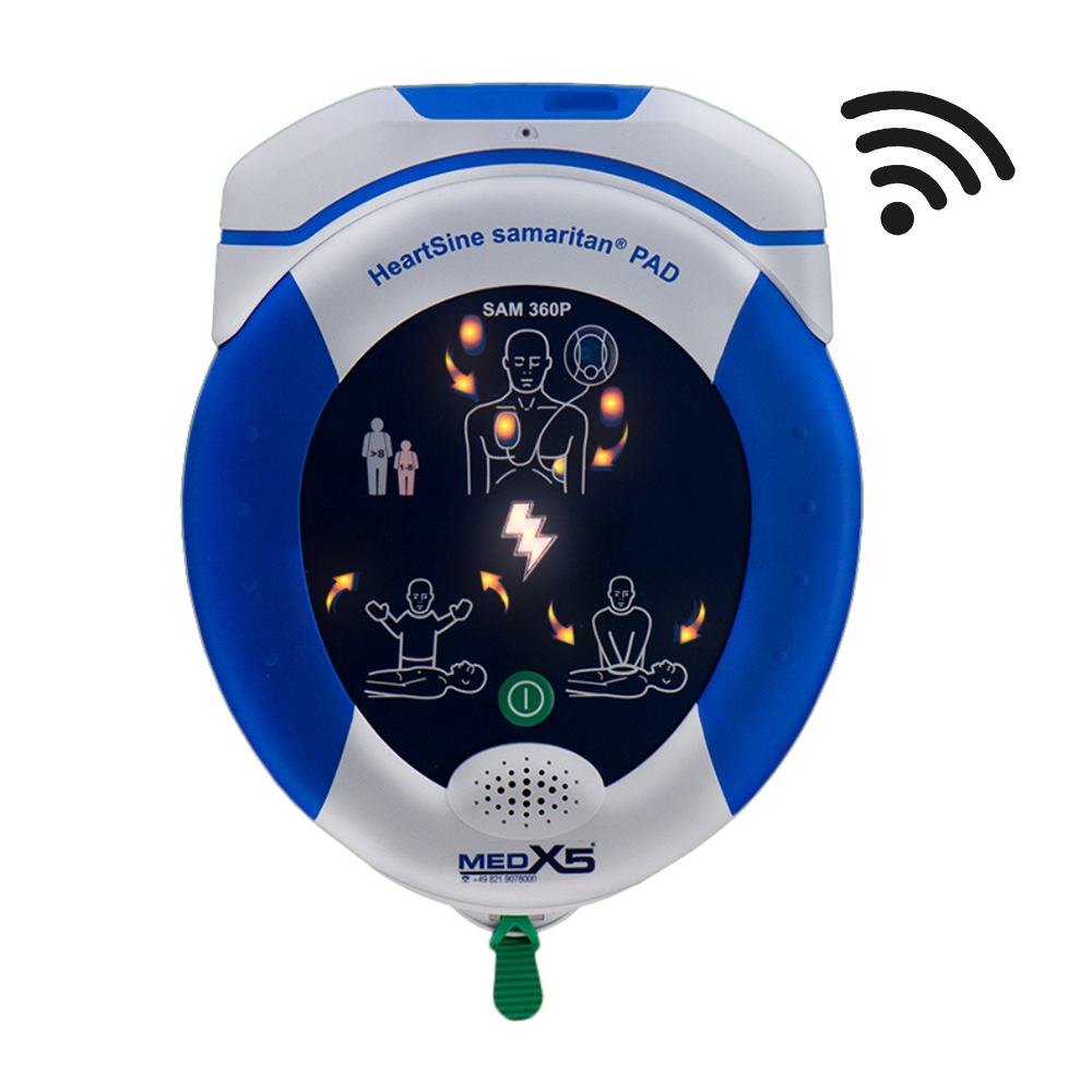 HeartSine samaritan® PAD 360P-GTW mit WLAN-/WiFi Fernüberwachung, mit automatischer Schockabgabe